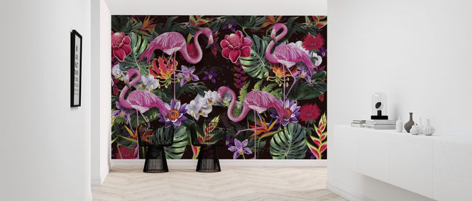 PHOTOWALL / Pink Flamingos (e317380)