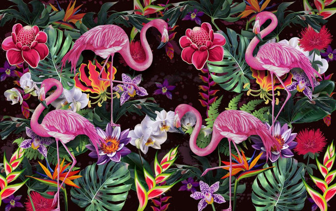 PHOTOWALL / Pink Flamingos (e317380)