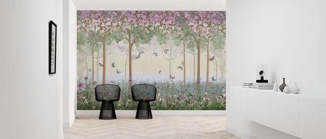 PHOTOWALL / Butterflies in Hazy Meadow (e317396)