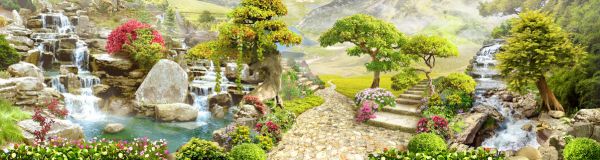 PHOTOWALL / Waterfalls in Garden (e317400)