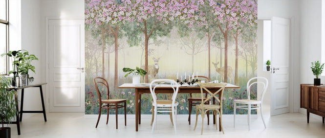 PHOTOWALL / Deers in Dreamy Forest (e317430)