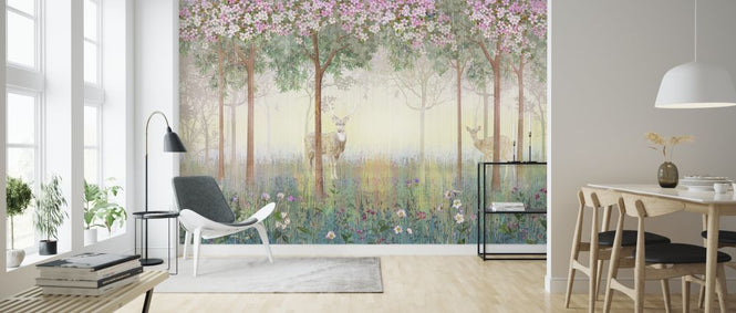 PHOTOWALL / Deers in Dreamy Forest (e317430)