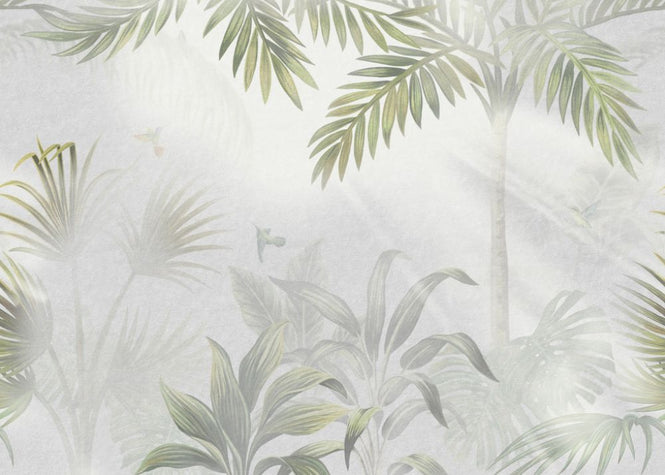 PHOTOWALL / Foggy Jungle - Olive (e317747)