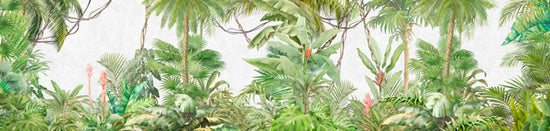 PHOTOWALL / Deep Tropical on Light Concrete Wall (e317907)