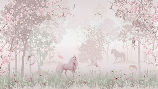 PHOTOWALL / Unicorns in Dreamy Forest (e317684)