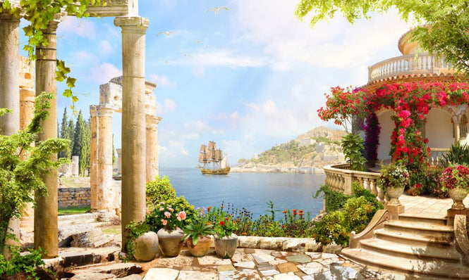 PHOTOWALL / Ship on Mediterranean Sea (e317698)