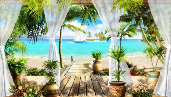 PHOTOWALL / Bungalow on the Beach (e317711)