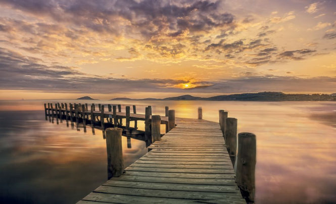 PHOTOWALL / Pier in Sunset (e317993)
