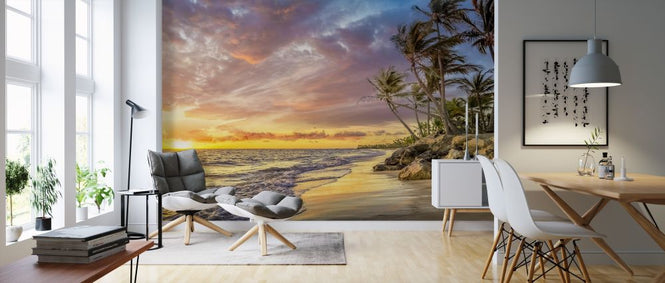 PHOTOWALL / Palm Tree in Sunset (e318002)