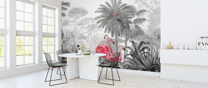 PHOTOWALL / Tropical Flamingos (e318263)