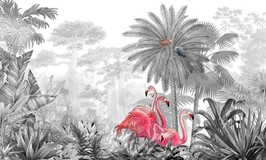 PHOTOWALL / Tropical Flamingos (e318263)