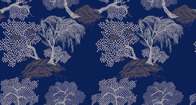 Isidore Leroy / Heritage Jardin D'asie Bleu nuit 6240502