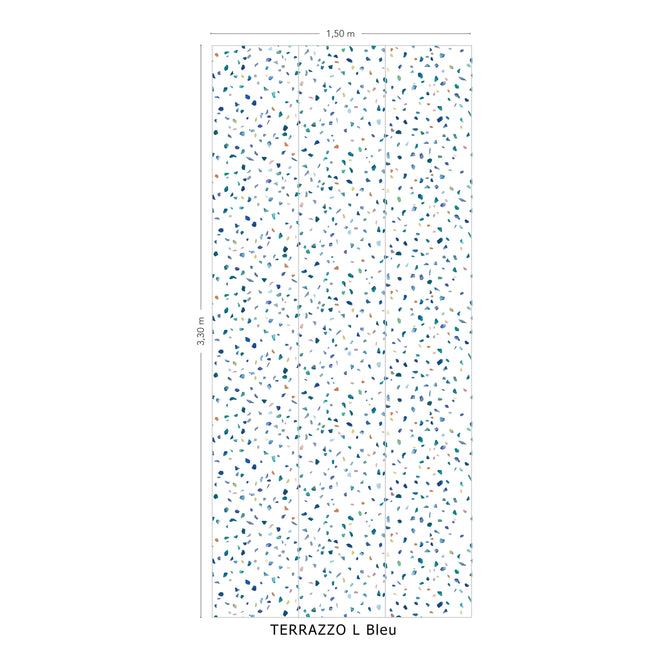 Isidore Leroy / NATURELS / TERRAZZO L Bleu 6241304 【3パネル1セット】