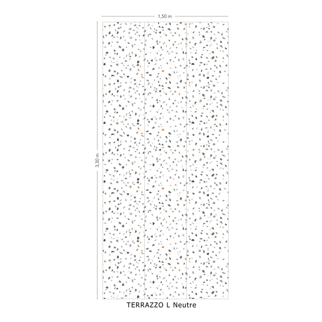 Isidore Leroy / NATURELS / TERRAZZO L Neutre 6241306 【3パネル1セット】