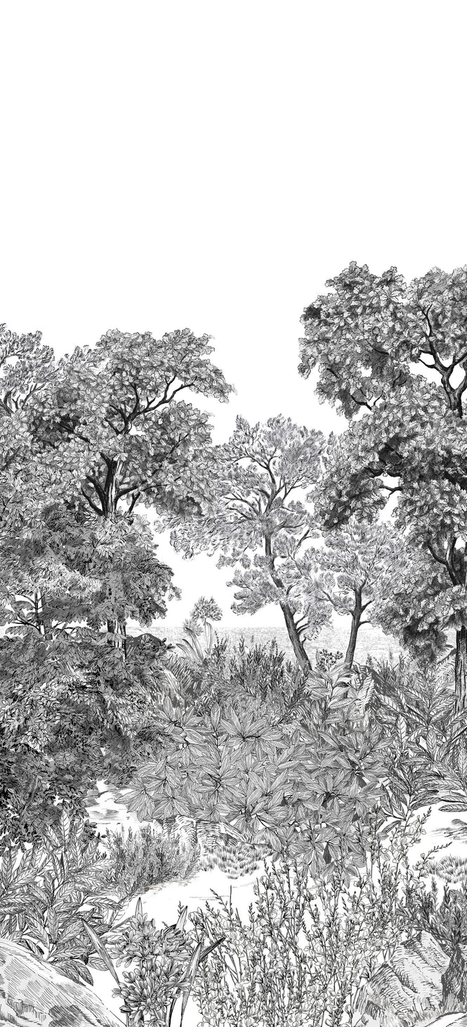 Isidore Leroy / Panoramiques 2020 / FORET DE BRETAGNE Grisaille A 6243008【Aセット(3パネル)】