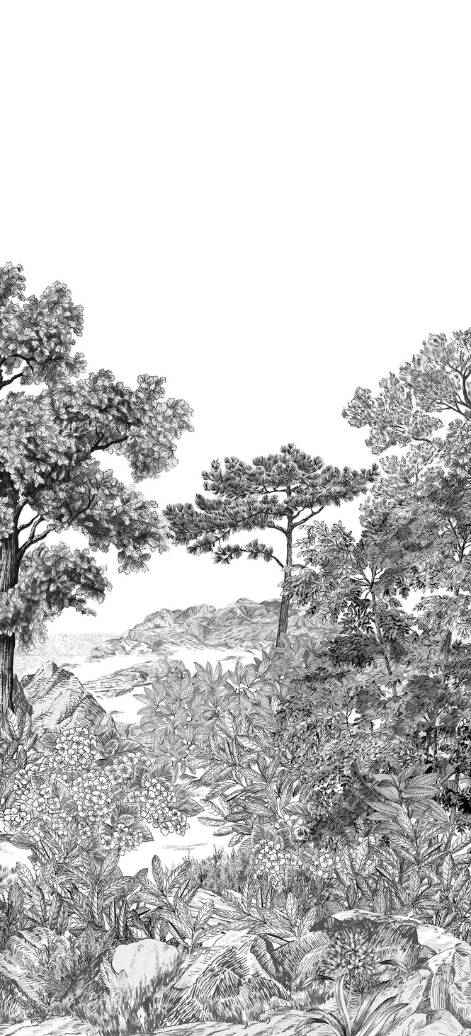 Isidore Leroy / Panoramiques 2020 / FORET DE BRETAGNE Grisaille B 6243009【Bセット(3パネル)】