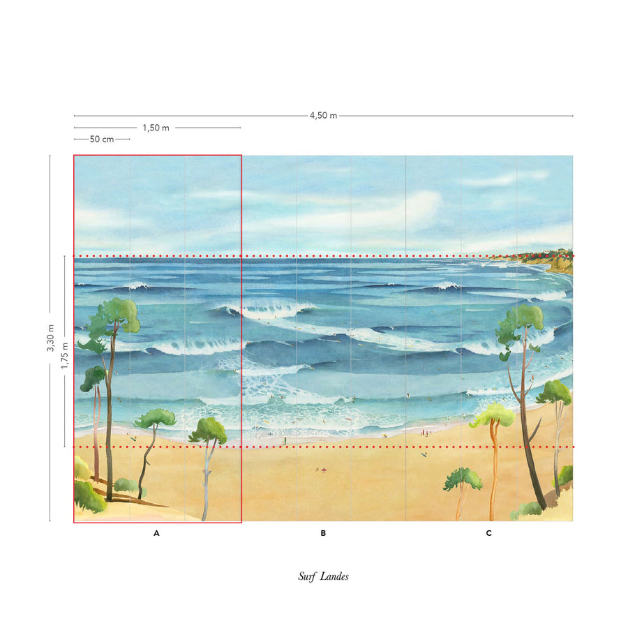 Isidore Leroy / Panoramiques 2021 / SURF Landes A 6245307【Aセット(3パネル)】