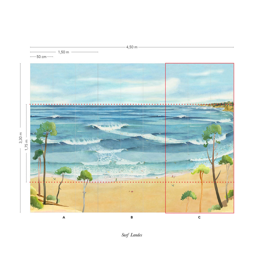 Isidore Leroy / Panoramiques 2021 / SURF Landes C 6245309【Cセット(3パネル)】