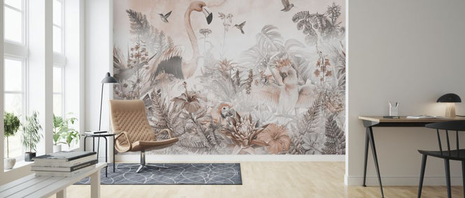 PHOTOWALL / Giant Flamingo - Peach (e318421)