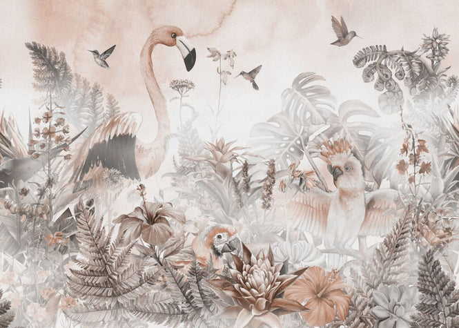 PHOTOWALL / Giant Flamingo - Peach (e318421)