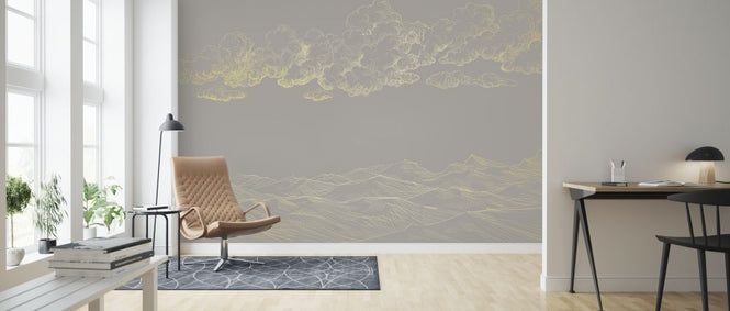 PHOTOWALL / Between Clouds and Earth - Beige (e318441)