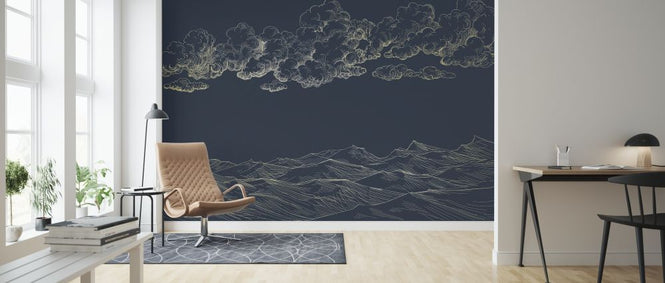 PHOTOWALL / Between Clouds and Earth - Blue (e318442)