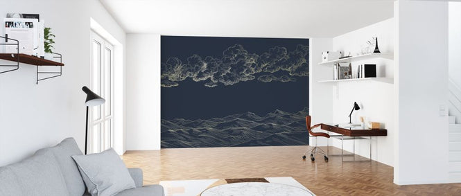 PHOTOWALL / Between Clouds and Earth - Blue (e318442)