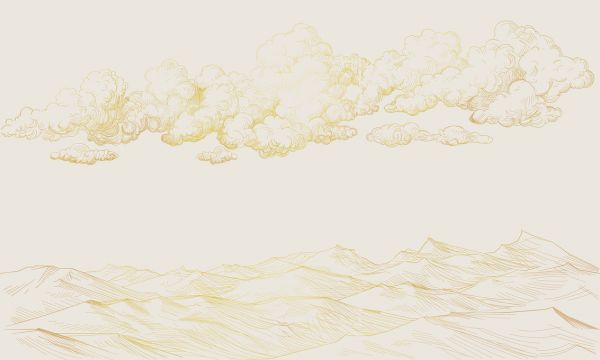PHOTOWALL / Between Clouds and Earth - Soft Beige (e318443)