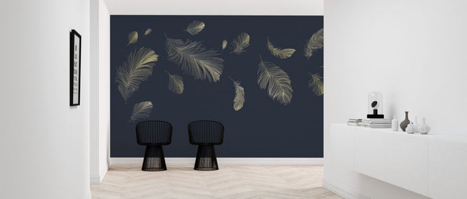 PHOTOWALL / Flying Feathers - Blue (e318450)