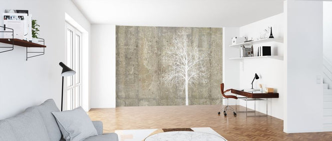 PHOTOWALL / Tree with Concrete Wall (e318492)