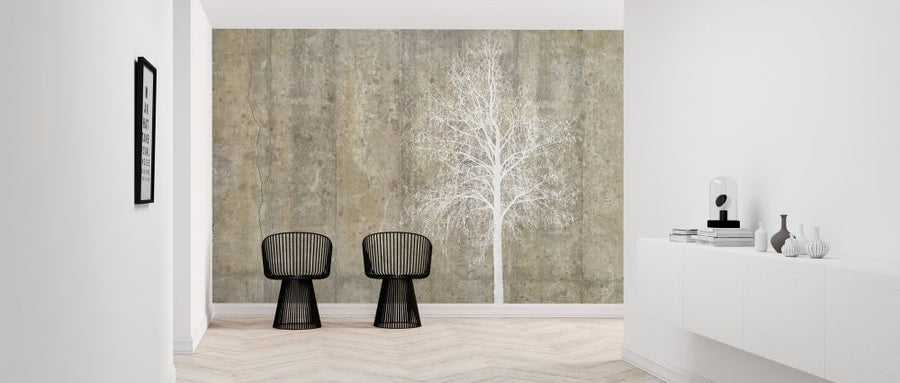 PHOTOWALL / Tree with Concrete Wall (e318492)