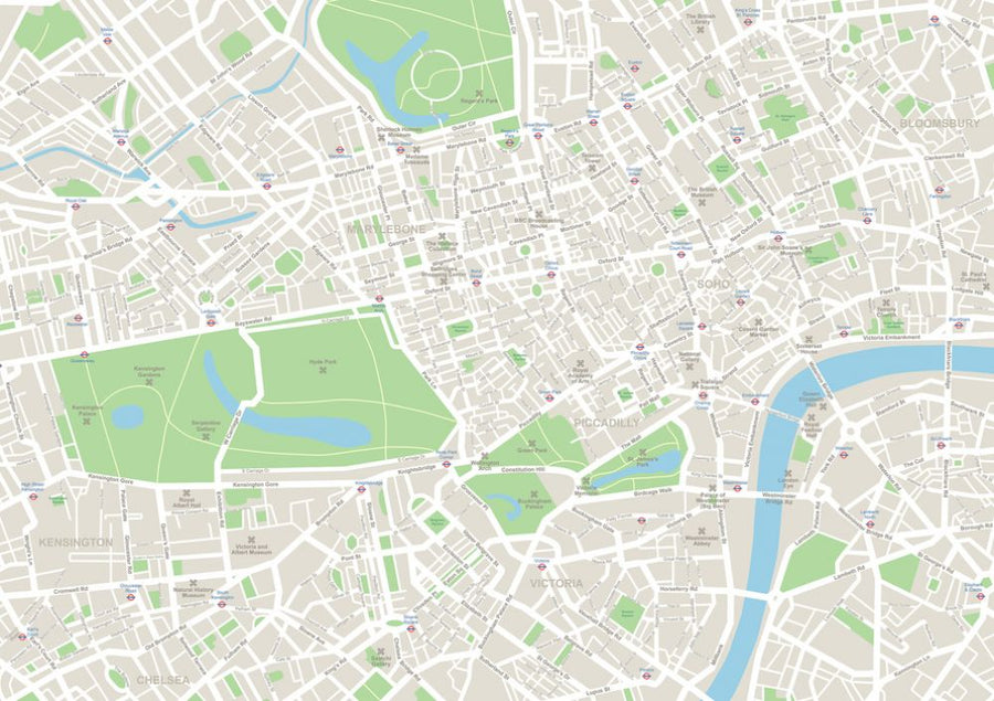 PHOTOWALL / London Map (e318224)