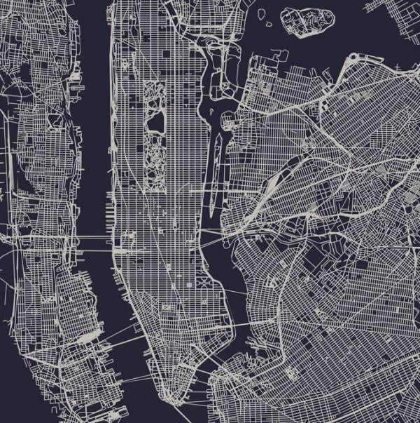 PHOTOWALL / New York City Map (e318225)