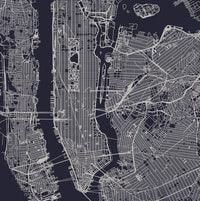 PHOTOWALL / New York City Map (e318225) | 輸入壁紙専門店 WALPA