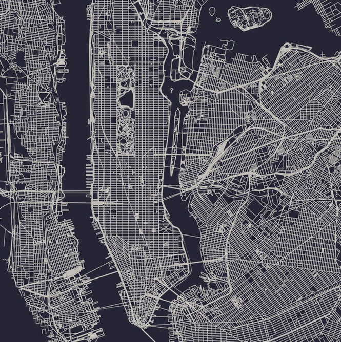 PHOTOWALL / New York City Map (e318225)