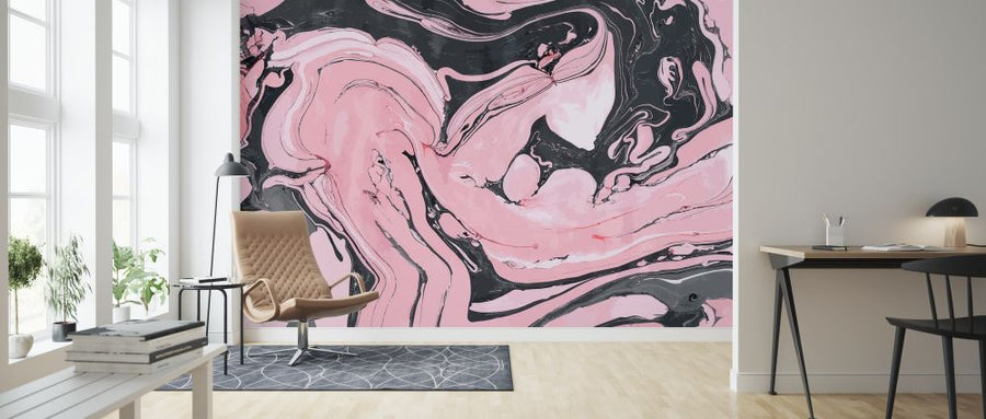 PHOTOWALL / Pink and Black Marble (e318230)