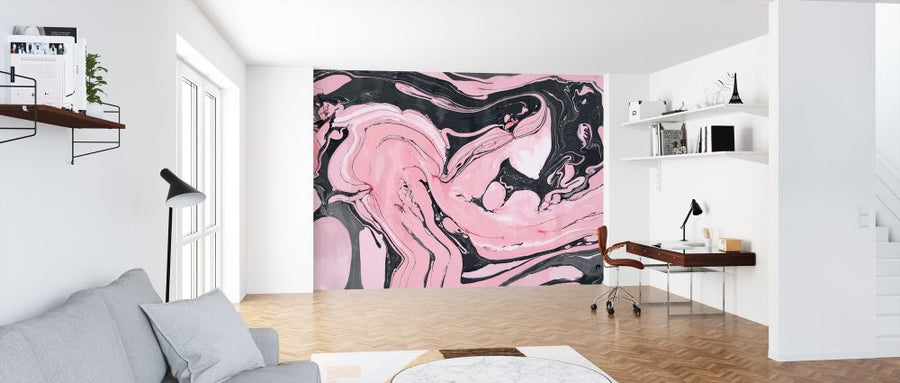 PHOTOWALL / Pink and Black Marble (e318230)