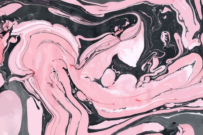 PHOTOWALL / Pink and Black Marble (e318230)