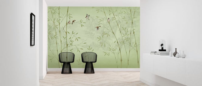 PHOTOWALL / Bamboo Birds -Emerald (e318725)