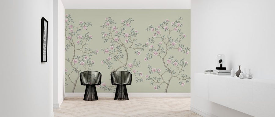 PHOTOWALL / Floraison Chinoiserie - Pea (e318732)