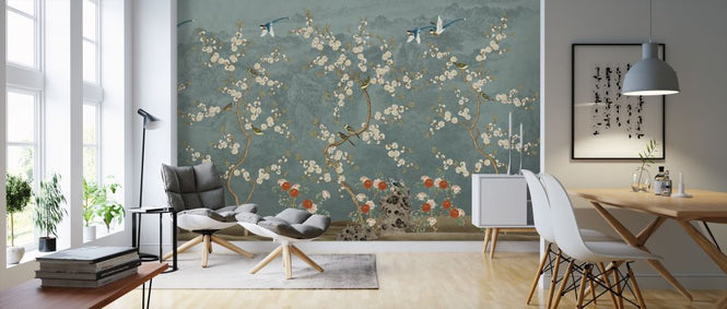 PHOTOWALL / Chinoiserie Garden - Blue (e318749)