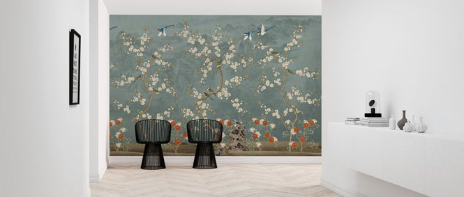 PHOTOWALL / Chinoiserie Garden - Blue (e318749)