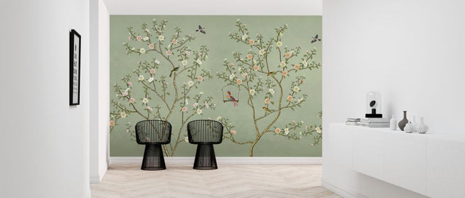 PHOTOWALL / Nouvelle Chinoiserie - Emerald (e318751)