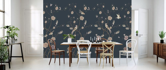 PHOTOWALL / Floraison Chinoiserie - Dark (e318842)
