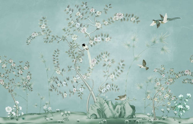 PHOTOWALL / Promised Bird Land - Emerald (e318883)