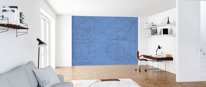 PHOTOWALL / Construction Drawing - Blue (e319133)