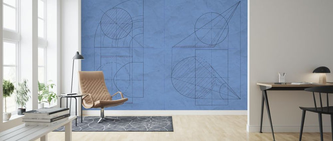 PHOTOWALL / Construction Drawing - Blue (e319133)