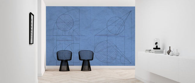 PHOTOWALL / Construction Drawing - Blue (e319133)