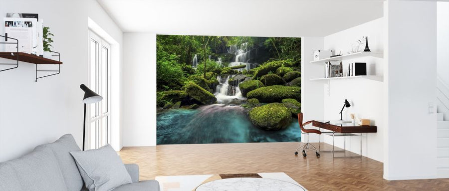 PHOTOWALL / Waterfall in Green Forest (e317852)