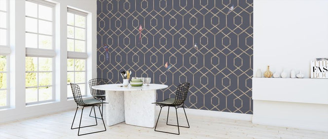 PHOTOWALL / Scalet´s Bamboo Web - Ash Blue (e319261)